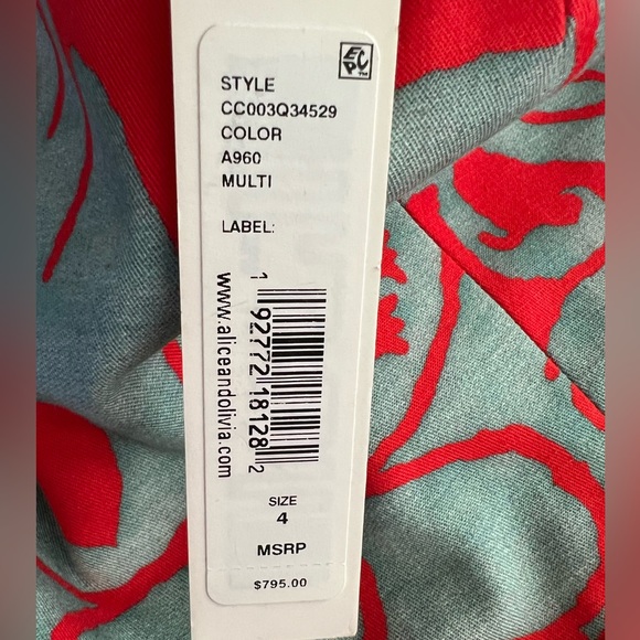 Alice and Olivia Dress size 4 NWT - Picture 3 of 12